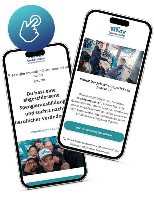 Smartphone mit Stellenangeboten