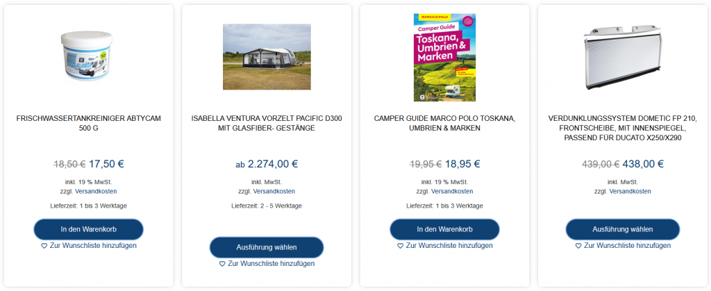 Movera Produkte im Angebot